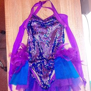 Purple sparkly costume